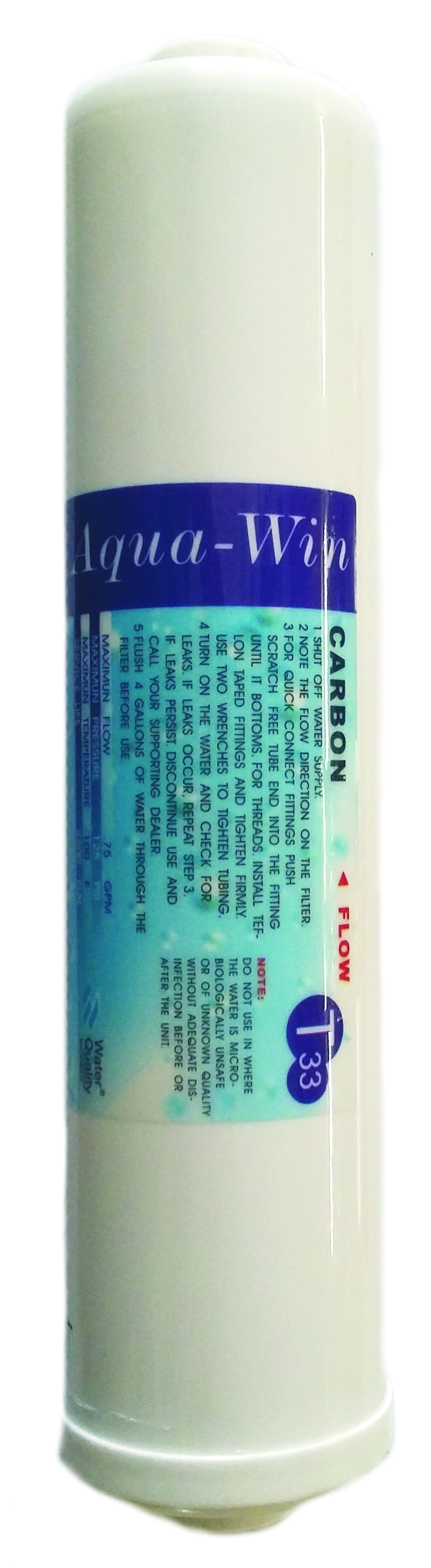 Uhlíkový in line filtr 10"/2,5"